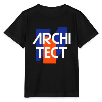 Architect (geometrische Figuren) - Stanley/Stella Kinder T-Shirt MINI CREATOR  - Schwarz - Vorne - Mikhail (115cm)