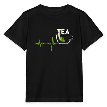 Cadeau de thé Heartbeat - T-shirt bio MINI CREATOR Stanley/Stella Enfant - noir - Devant - Mikhail (115cm)