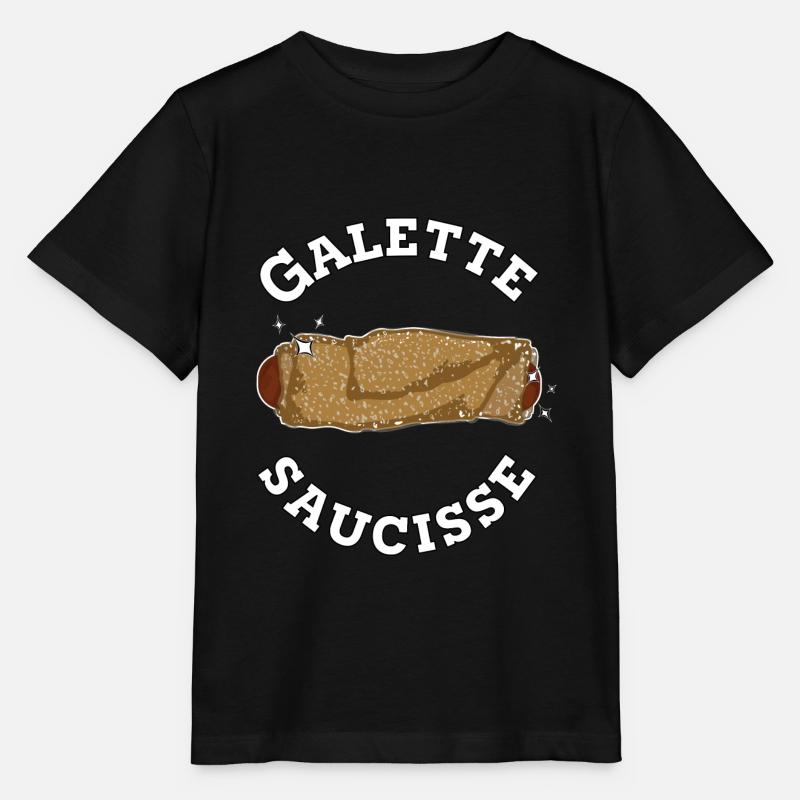 saucisse bretonne - T-shirt bio MINI CREATOR Stanley/Stella Enfant - noir