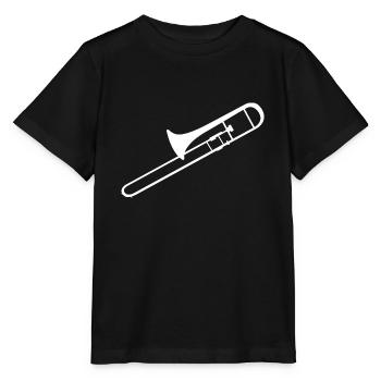 Tenor Trombone Trombone Brass Band Ladies Men - Stanley/Stella MINI CREATOR Kids’ T-Shirt - black - Front - Mikhail (115cm)