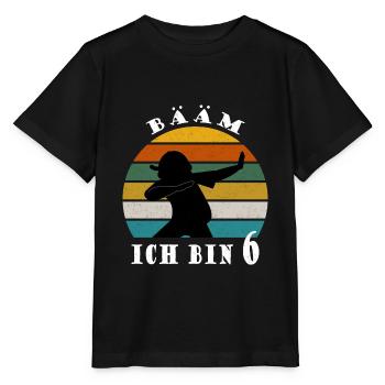 Kinder Dabbing Geburtstagsshirt 6 Jahre - Stanley/Stella Kinder T-Shirt MINI CREATOR  - Schwarz - Vorne - Mikhail (115cm)