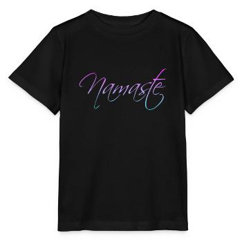 Namaste - Stanley/Stella Kinder T-Shirt MINI CREATOR  - Schwarz - Vorne - Mikhail (115cm)