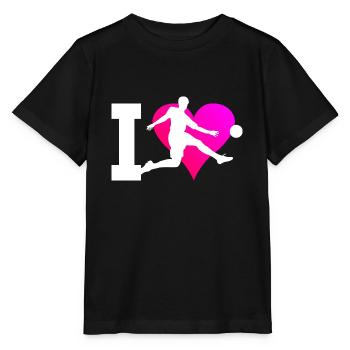Football Men Footballers Football Games - Stanley/Stella MINI CREATOR Kids’ T-Shirt - black - Front - Mikhail (115cm)