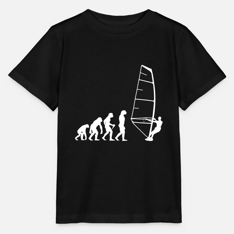 Windsurfer Surf surf windsurf cadeau Windsurfing - T-shirt bio MINI CREATOR Stanley/Stella Enfant - noir
