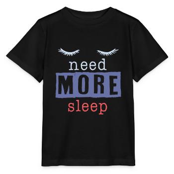 schlafen witziger spruch - Stanley/Stella Kinder T-Shirt MINI CREATOR  - Schwarz - Vorne - Mikhail (115cm)