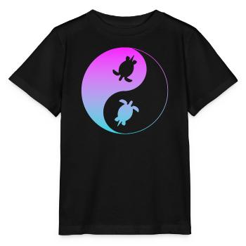 Schildkröte - Stanley/Stella Kinder T-Shirt MINI CREATOR  - Schwarz - Vorne - Mikhail (115cm)