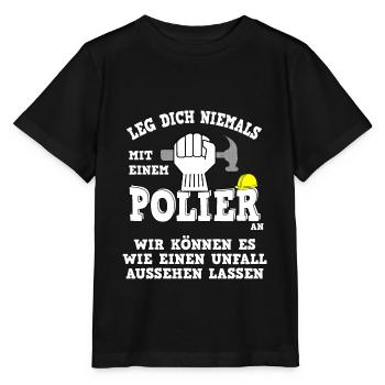 Polier Unfall Spruch - Stanley/Stella Kinder T-Shirt MINI CREATOR  - Schwarz - Vorne - Mikhail (115cm)