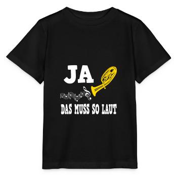 Tenorhorn Tenorhornist Blaskapelle Orchester - Stanley/Stella Kinder T-Shirt MINI CREATOR  - Schwarz - Vorne - Mikhail (115cm)