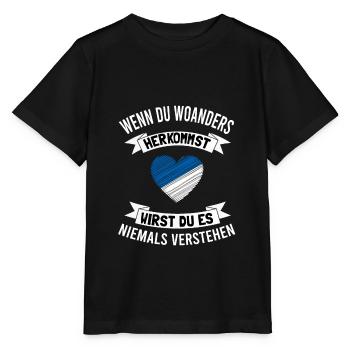 Karlsruhe Karlsruher Liebe - Stanley/Stella Kinder T-Shirt MINI CREATOR  - Schwarz - Vorne - Mikhail (115cm)