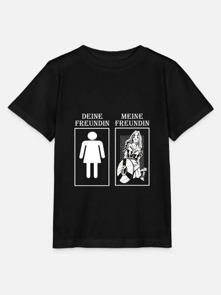 Schildmaid Wikinger Kriegerin - Stanley/Stella Kinder T-Shirt MINI CREATOR - Schwarz