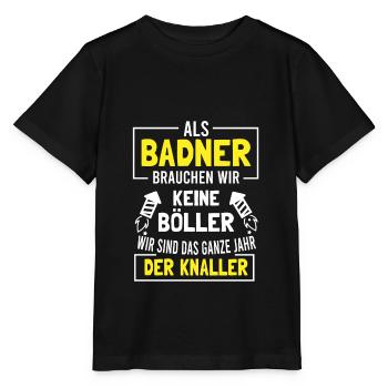 Badner Badener Karlsruhe Freiburg - Stanley/Stella Kinder T-Shirt MINI CREATOR  - Schwarz - Vorne - Mikhail (115cm)