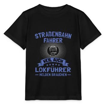Straßenbahnfahrer Straßenbahn S-Bahn - Stanley/Stella Kinder T-Shirt MINI CREATOR  - Schwarz - Vorne - Mikhail (115cm)