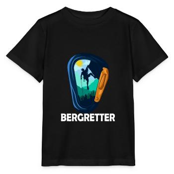 Bergretter Pistenwacht - Stanley/Stella Kinder T-Shirt MINI CREATOR  - Schwarz - Vorne - Mikhail (115cm)