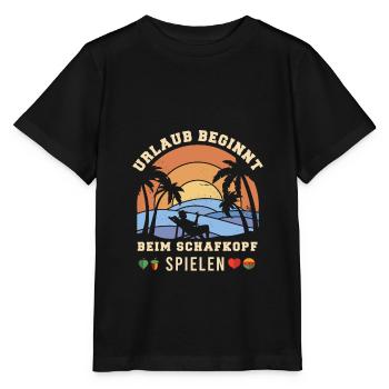 Schafkopf Spielregeln Schafkopfen - Stanley/Stella Kinder T-Shirt MINI CREATOR  - Schwarz - Vorne - Mikhail (115cm)