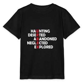 Urban exploration Urbexing Lost Places - Stanley/Stella Kinder T-Shirt MINI CREATOR  - Schwarz - Vorne - Mikhail (115cm)