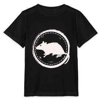 Rat - Rongeur - T-shirt bio MINI CREATOR Stanley/Stella Enfant - noir - Devant - Mikhail (115cm)