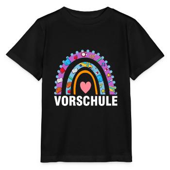 Vorschule Regenbogen Vorschüler Geschenk - Stanley/Stella Kinder T-Shirt MINI CREATOR  - Schwarz - Vorne - Mikhail (115cm)