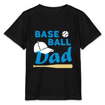 Baseball dad (Spielball, Baseballkappe, Baseballsc - Stanley/Stella Kinder T-Shirt MINI CREATOR  - Schwarz - Vorne - Mikhail (115cm)