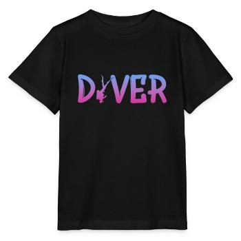 Diver - Stanley/Stella Kinder T-Shirt MINI CREATOR  - Schwarz - Vorne - Mikhail (115cm)