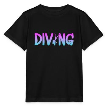 Tauchen Diving - Stanley/Stella Kinder T-Shirt MINI CREATOR  - Schwarz - Vorne - Mikhail (115cm)