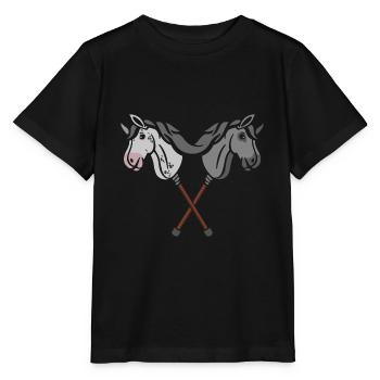 hobby horsing cheval de loisir cheval de loisir - T-shirt bio MINI CREATOR Stanley/Stella Enfant - noir - Devant - Mikhail (115cm)