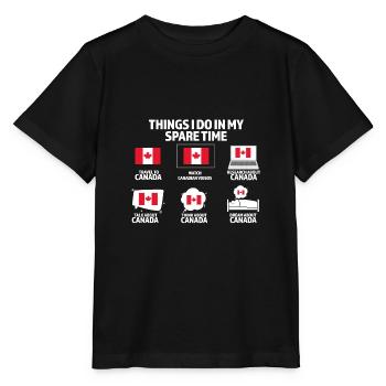 Canada Canada Canada Cadeau - T-shirt bio MINI CREATOR Stanley/Stella Enfant - noir - Devant - Mikhail (115cm)