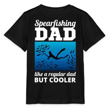 Pêche sous-marine Pêche sous-marine Papa Fête des Pères - T-shirt bio MINI CREATOR Stanley/Stella Enfant - noir - Devant - Mikhail (115cm)