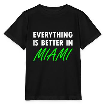 Tout va mieux à Miami - T-shirt bio MINI CREATOR Stanley/Stella Enfant - noir - Devant - Mikhail (115cm)