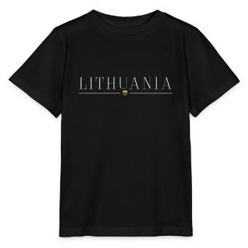 Litauen T-Shirt: Baltische Raffinesse - Stanley/Stella Kinder T-Shirt MINI CREATOR  - Schwarz - Vorne - Mikhail (115cm)