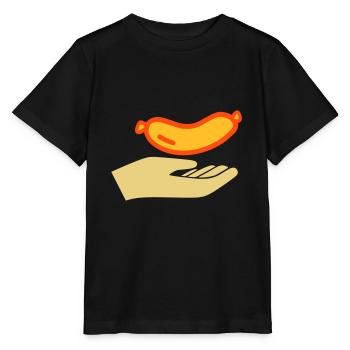 Saucisses à distribuer - T-shirt bio MINI CREATOR Stanley/Stella Enfant - noir - Devant - Mikhail (115cm)