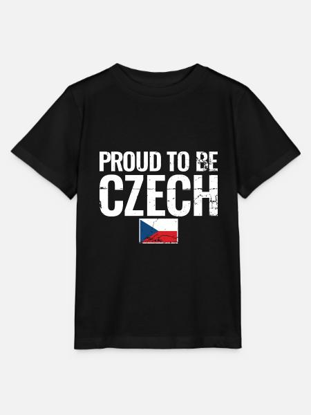 Proud To Be Czech Tschechien Tschechisch Flagge - Stanley/Stella Kinder T-Shirt MINI CREATOR - Schwarz