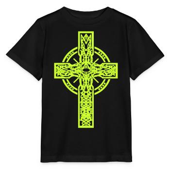 Croix Croix Crucifix Halloween - T-shirt bio MINI CREATOR Stanley/Stella Enfant - noir - Devant - Mikhail (115cm)