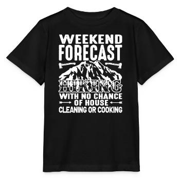 Weekend Forecast Hiking - Stanley/Stella MINI CREATOR Kids’ T-Shirt - black - Front - Mikhail (115cm)