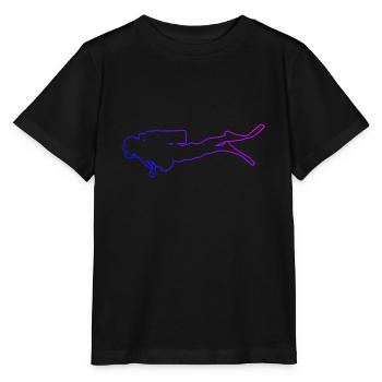 Diver Scuba Diver Women Men's Diver - Stanley/Stella MINI CREATOR Kids’ T-Shirt - black - Front - Mikhail (115cm)