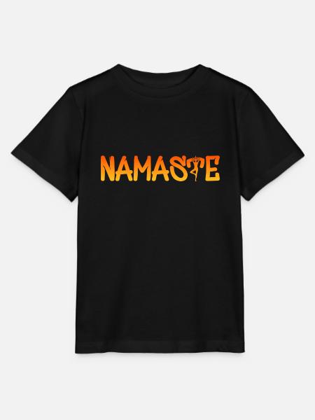 Namaste Yogafigur Yoga - Stanley/Stella Kinder T-Shirt MINI CREATOR - Schwarz
