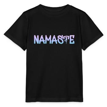 Yoga Om Namaste Chakra - Stanley/Stella Kinder T-Shirt MINI CREATOR  - Schwarz - Vorne - Mikhail (115cm)