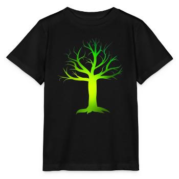Poison green tree - Stanley/Stella MINI CREATOR Kids’ T-Shirt - black - Front - Mikhail (115cm)