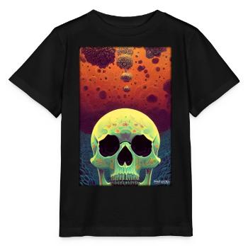 Crâne de Psy Goa - T-shirt bio MINI CREATOR Stanley/Stella Enfant - noir - Devant - Mikhail (115cm)