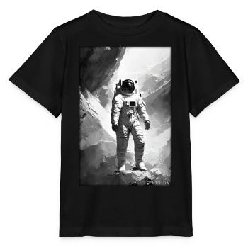 Astronaut Zukunft Sci-Fi Technik - Stanley/Stella Kinder T-Shirt MINI CREATOR  - Schwarz - Vorne - Mikhail (115cm)