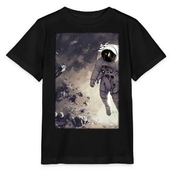 Astronaut Zukunft Sci-Fi Technik - Stanley/Stella Kinder T-Shirt MINI CREATOR  - Schwarz - Vorne - Mikhail (115cm)