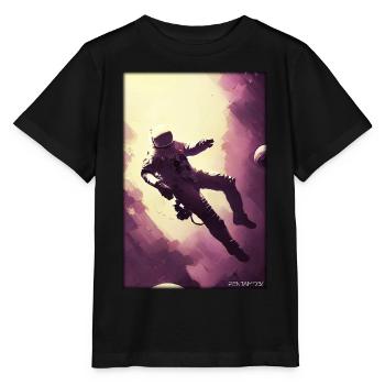 Astronaut Zukunft Sci-Fi Technik - Stanley/Stella Kinder T-Shirt MINI CREATOR  - Schwarz - Vorne - Mikhail (115cm)