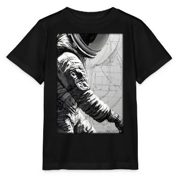 Astronaut Zukunft Sci-Fi Technik - Stanley/Stella Kinder T-Shirt MINI CREATOR  - Schwarz - Vorne - Mikhail (115cm)