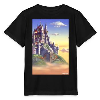 Schloss Burg Festung Architektur Landschaft - Stanley/Stella Kinder T-Shirt MINI CREATOR  - Schwarz - Vorne - Mikhail (115cm)