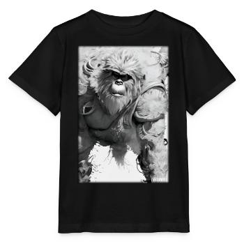 Affe Wildtier Affenkopf Tierwelt Zoo Safari Tiere - Stanley/Stella Kinder T-Shirt MINI CREATOR  - Schwarz - Vorne - Mikhail (115cm)