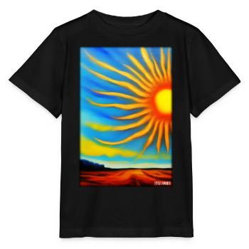 Sonne Sommer Natur Urlaub Sonnenschein Sonnenlicht - Stanley/Stella Kinder T-Shirt MINI CREATOR  - Schwarz - Vorne - Mikhail (115cm)