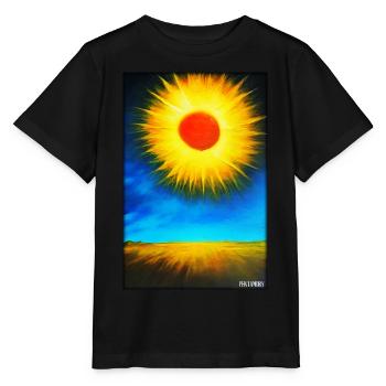 Sonne Sommer Natur Urlaub Sonnenschein Sonnenlicht - Stanley/Stella Kinder T-Shirt MINI CREATOR  - Schwarz - Vorne - Mikhail (115cm)