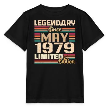 Mai 1979 Mai - Jubiläum Mai 1979 - Stanley/Stella Kinder T-Shirt MINI CREATOR  - Schwarz - Vorne - Mikhail (115cm)