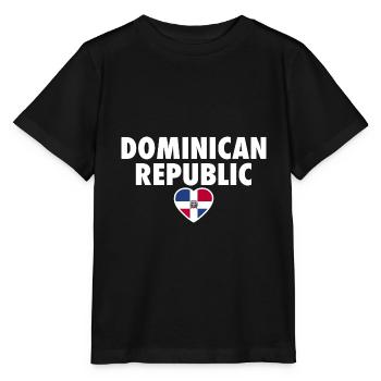 Dominican Republic Flag Dominican - Stanley/Stella MINI CREATOR Kids’ T-Shirt - black - Front - Mikhail (115cm)