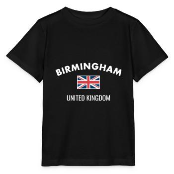 Birmingham Great Britain British Flag British - Stanley/Stella MINI CREATOR Kids’ T-Shirt - black - Front - Mikhail (115cm)