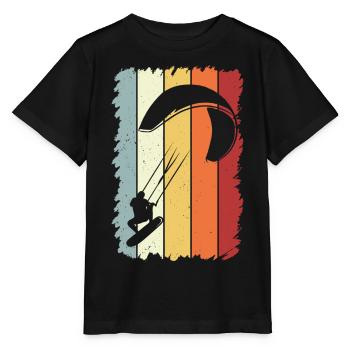Kitesurfer Kitesurf Kitesurf - T-shirt bio MINI CREATOR Stanley/Stella Enfant - noir - Devant - Mikhail (115cm)